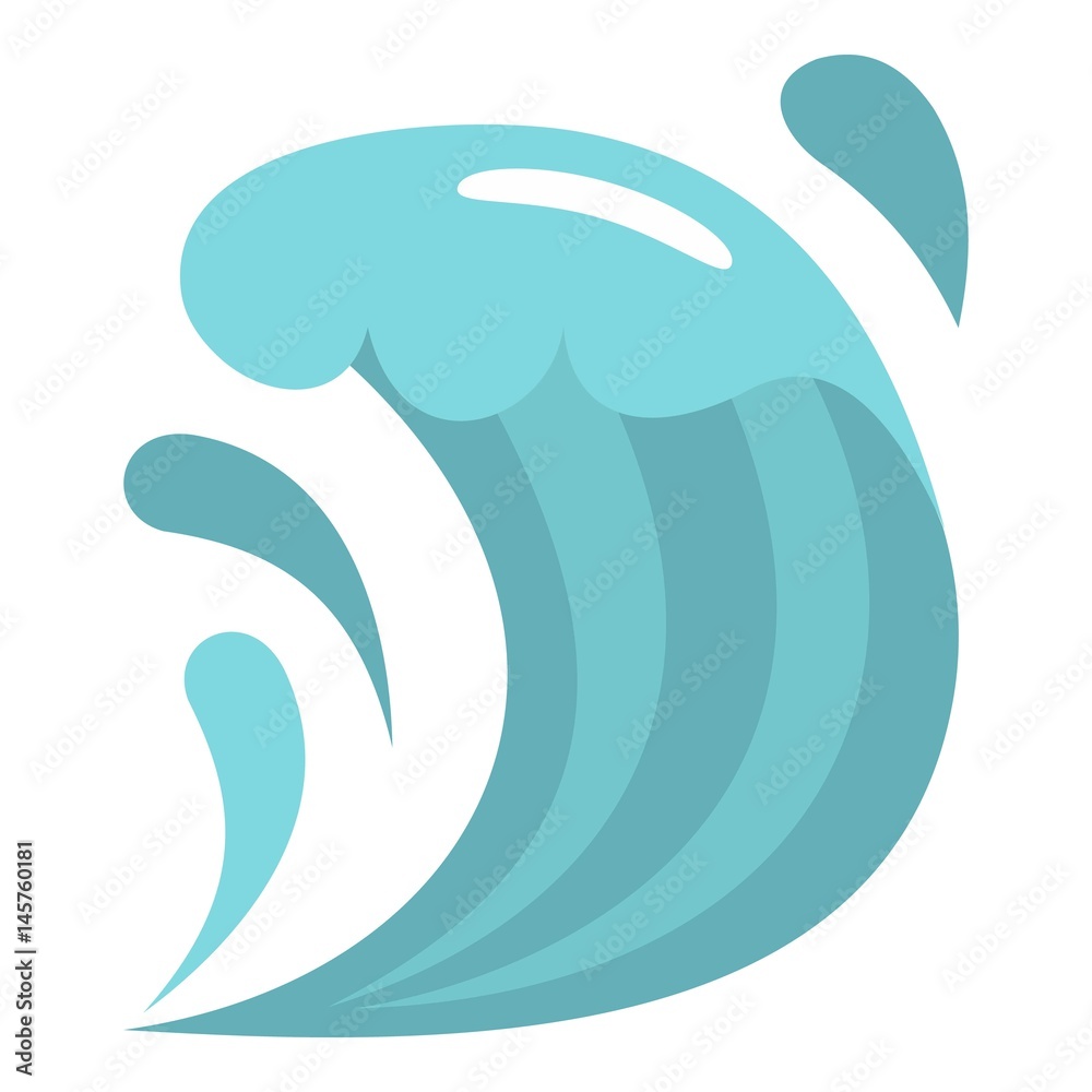 Obraz premium Wave icon isolated