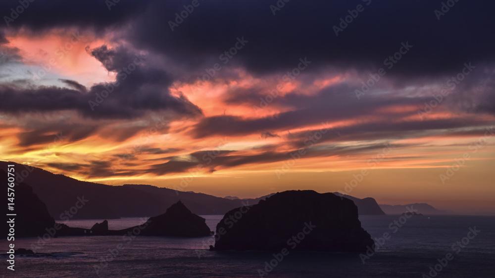 Fototapeta premium Atardecer san juan