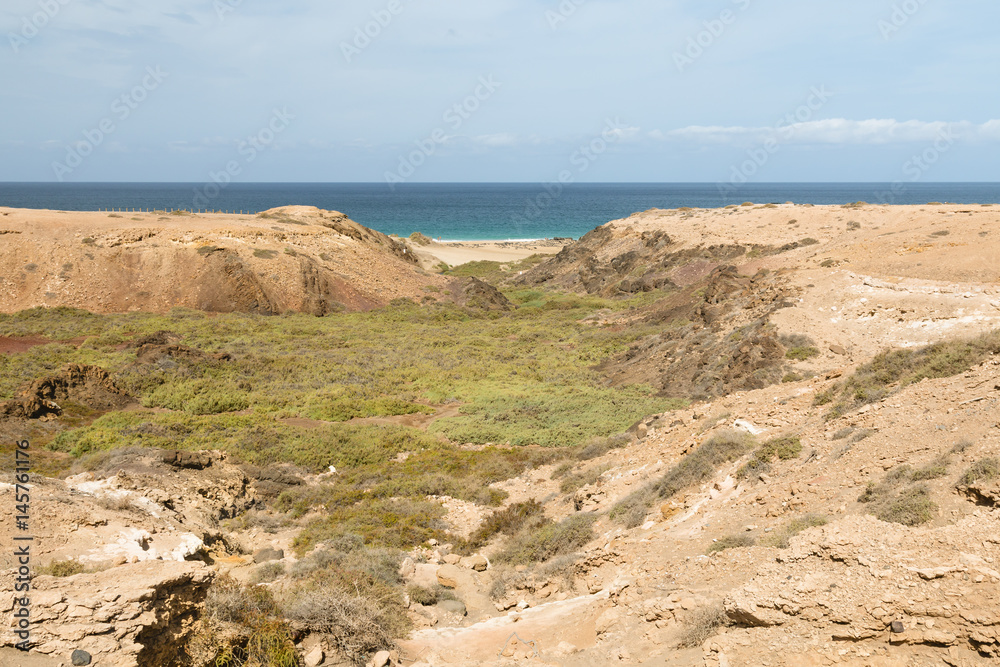 Barranco Near El Cotillo In Fuerteventura, Spain