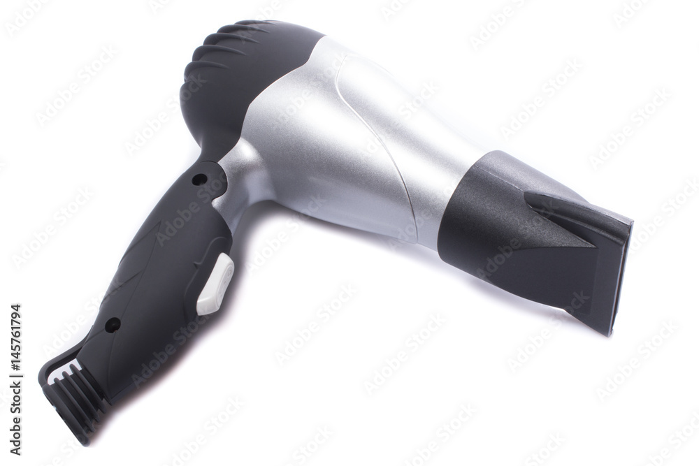 Hair dryer isolated on white