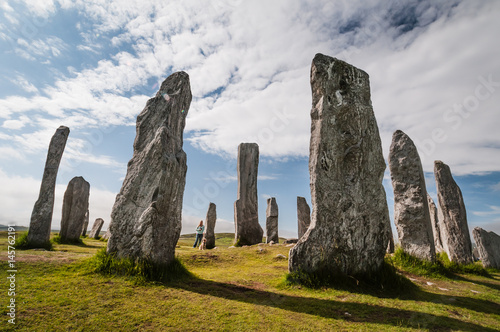 Steinkreis von Callanish auf der Isle of Lewis, Äußere Hebriden, Schottland