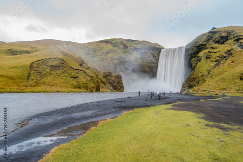 Skogafoss  beautiful waterfall in Iceland