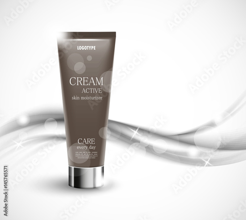 Skin moisturizer cosmetic design template