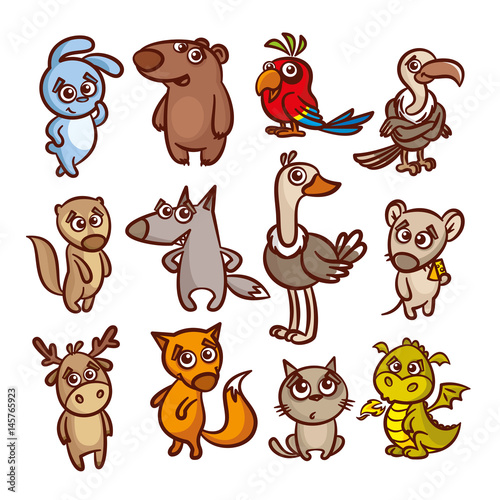 Cartoon Animals Set