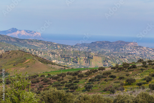 European Highlands. Sicilian Spring Landscape