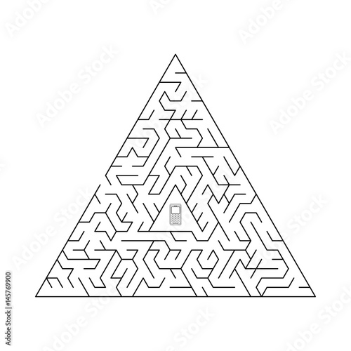 Triangular vector labyrinth.