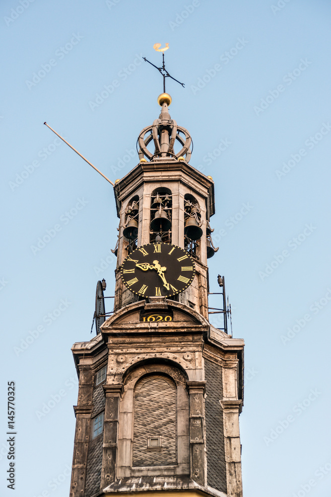 Fototapeta premium The Munttoren tower in Amsterdam, Netherlands.