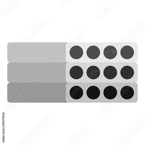 Stack of precast reinforced concrete slabs icon
