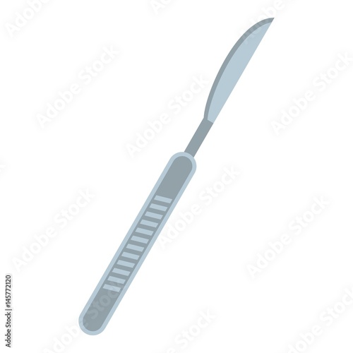 Medical scalpel icon isolated