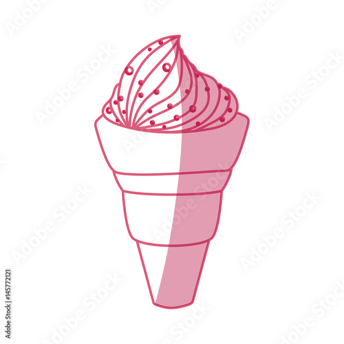 Delicious ice cream icon vector illustration graphic design