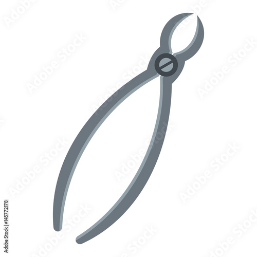 Tooth extraction instrument icon isolated