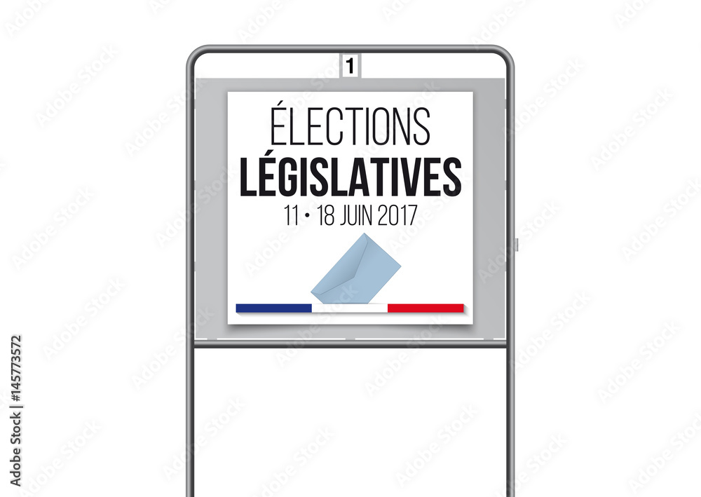 Élections Législatives 2017 - Panneau électoral