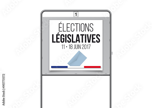 Élections Législatives 2017 - Panneau électoral