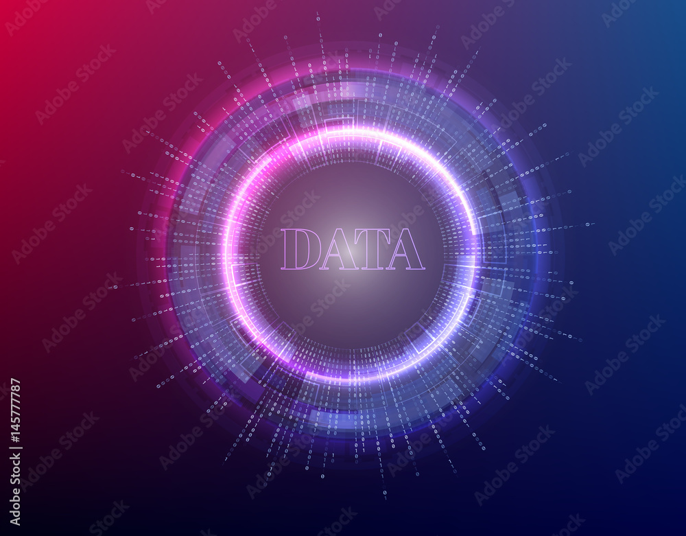 big data background vector illustration. Information streams. Future technology. Fractal element with binary code. big data background vector illustration. Information streams. Future technology. Fractal element with binary code.