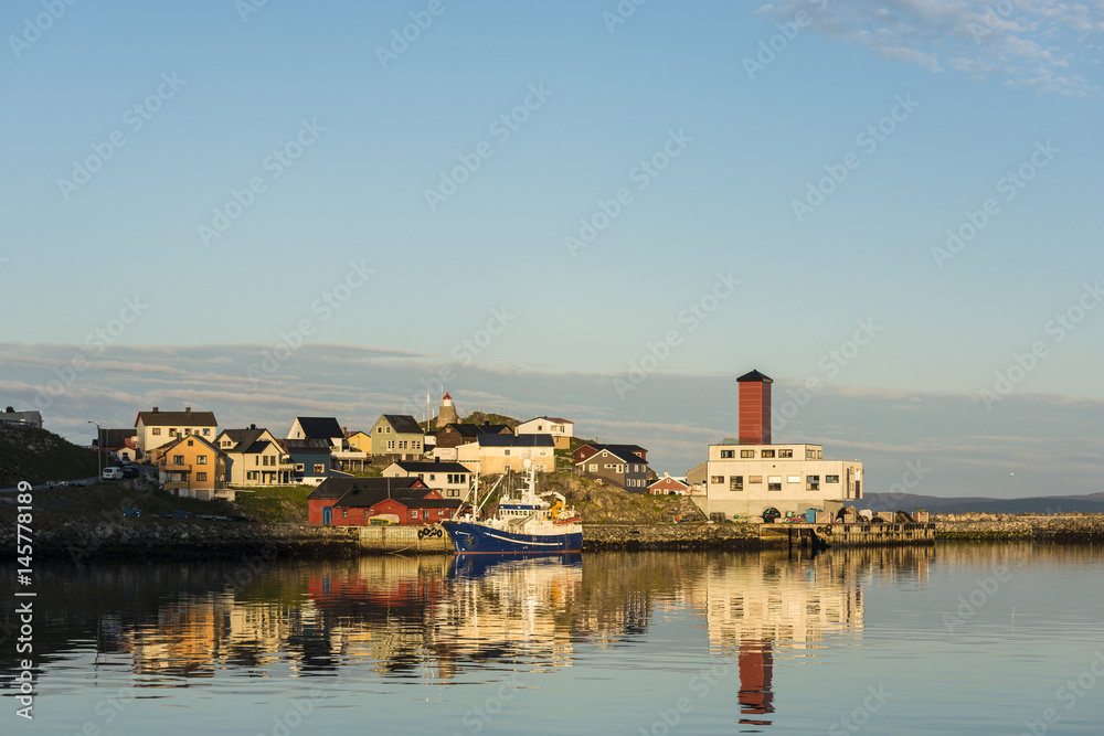 Port of Honningsvag in Finmark, Norway.