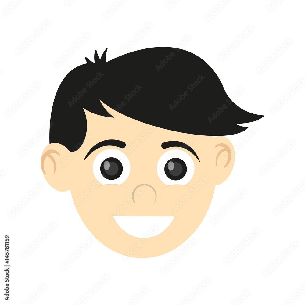 face of happy smiling boy icon image vector illustration design face of happy smiling boy icon image vector illustration design