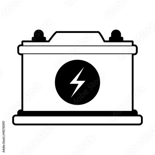 big battery icon image vector illustration design 