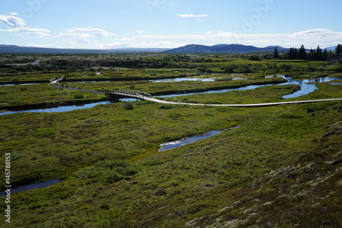Bridge over river Iceland