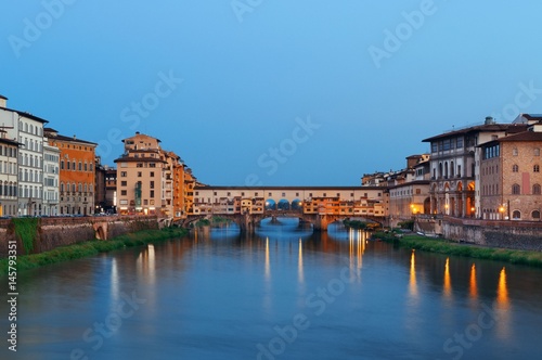 Florence Ponte Vecchio dusk