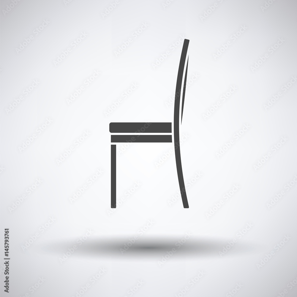 Modern chair icon