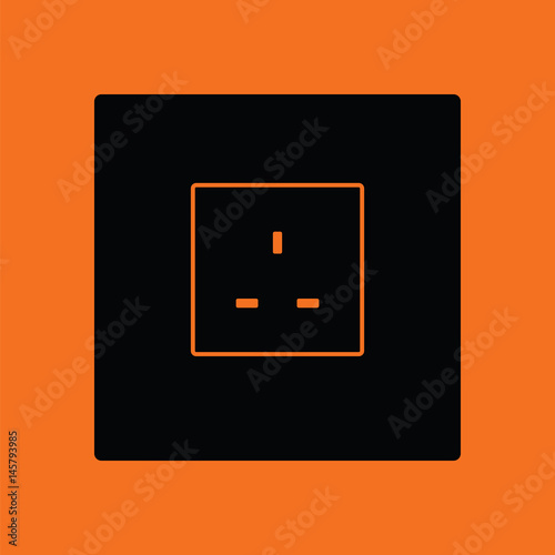 Great britain electrical socket icon