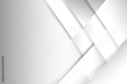 Abstract white and grey background basic geometry overlaps with shadow vector illustration 002