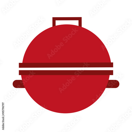 grill silhouette isolated icon vector illustration design
