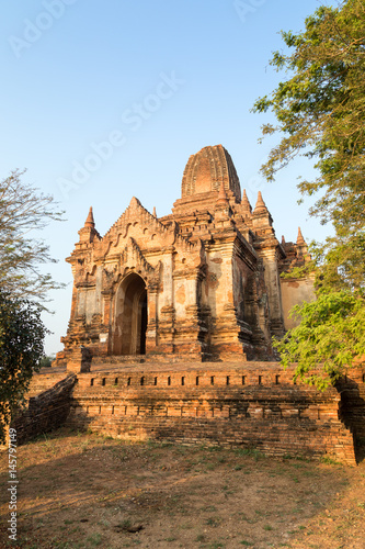 Shwe Leik Too temple in the morning in Bagan  Myanmar  Burma .