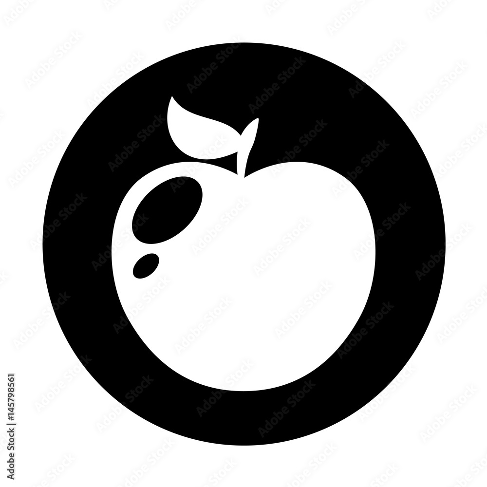 apple fresh fruit icon vector illustration design apple fresh fruit icon vector illustration design