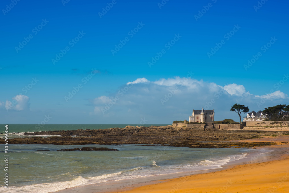 Atlantic coast in Brittany, France
