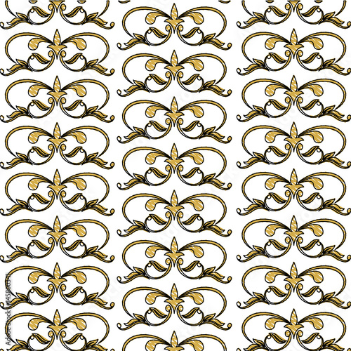 seamless flourishes classic victorian decoration design image vector illustration