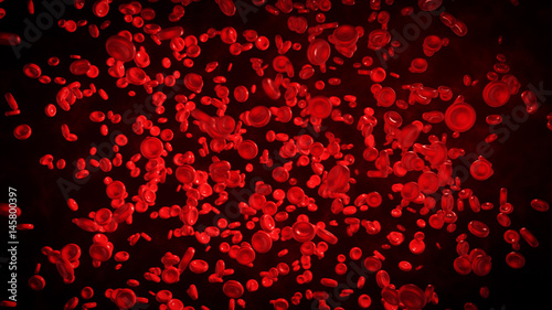 Red blood cells in the living body © flashmovie