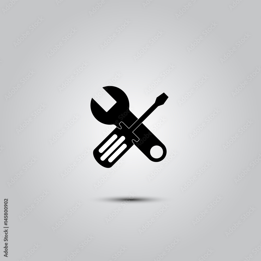Screwdriver and Wrench icon Screwdriver and Wrench icon