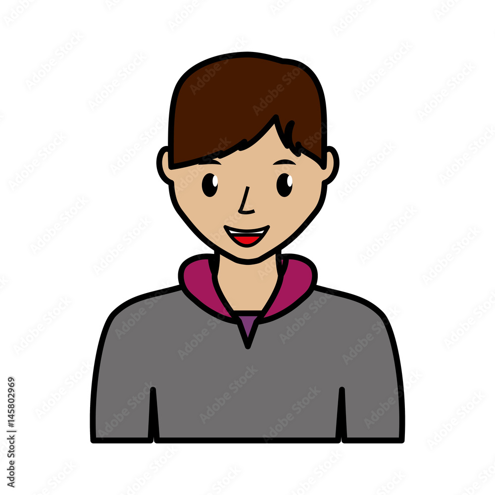 happy man cartoon icon over white background. colorful design. vector illustration happy man cartoon icon over white background. colorful design. vector illustration