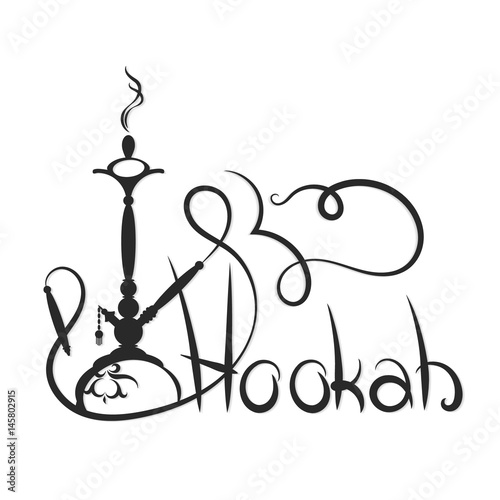 Hookah abstract silhouette