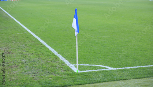 Corner Flag in soccer stadium