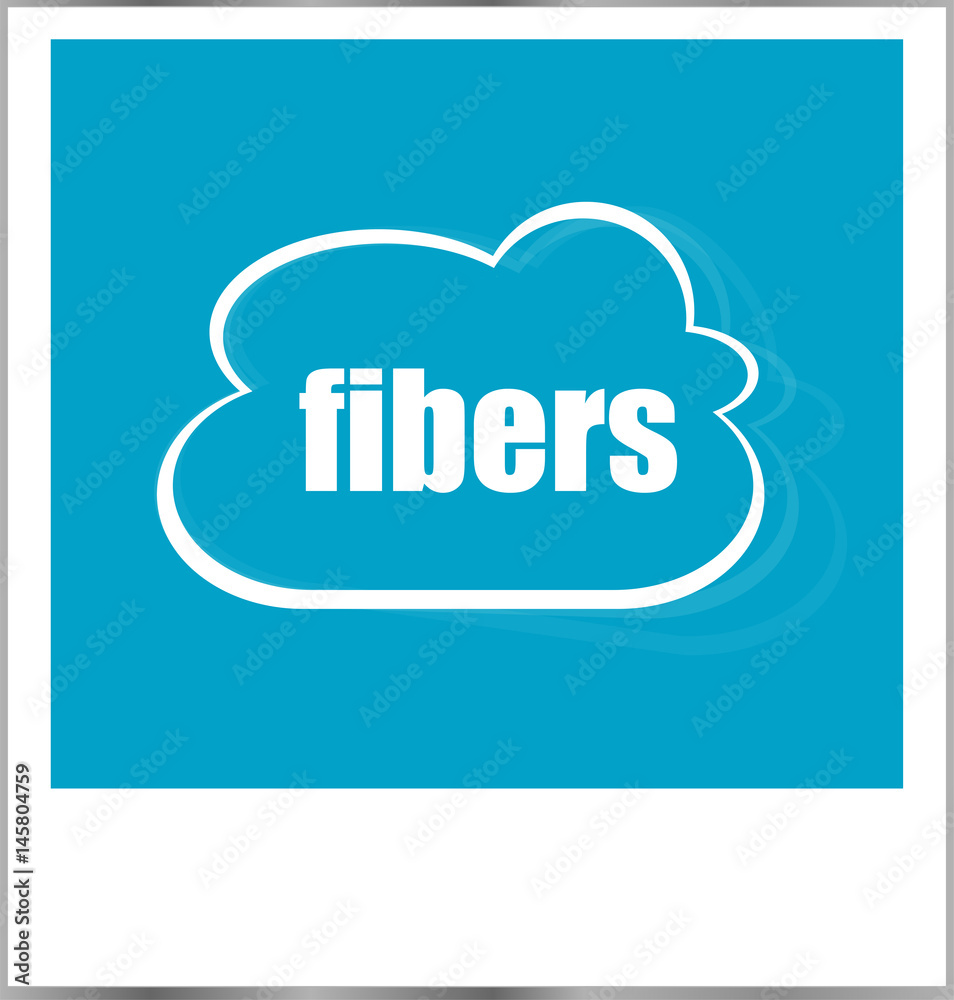 fibers word business concept, photo frame isolated on white fibers word business concept, photo frame isolated on white