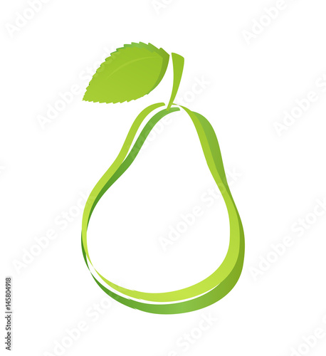 Logo with Silhouette of Pear