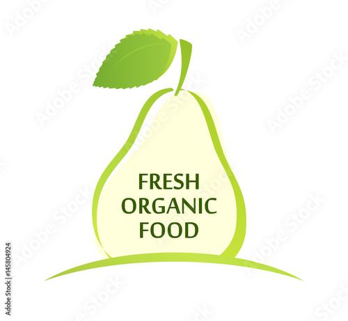 Logo with Silhouette of Pear