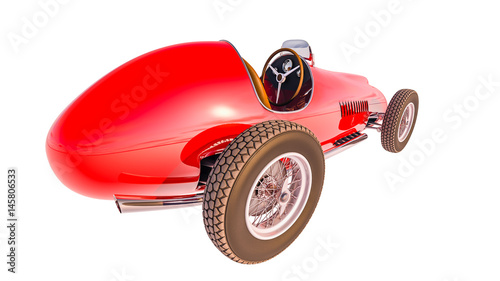 Racing car.3D render
