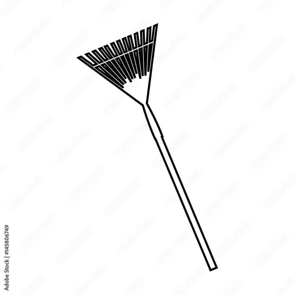 fork icon over white background. gardening equipment concept. vector illustration fork icon over white background. gardening equipment concept. vector illustration