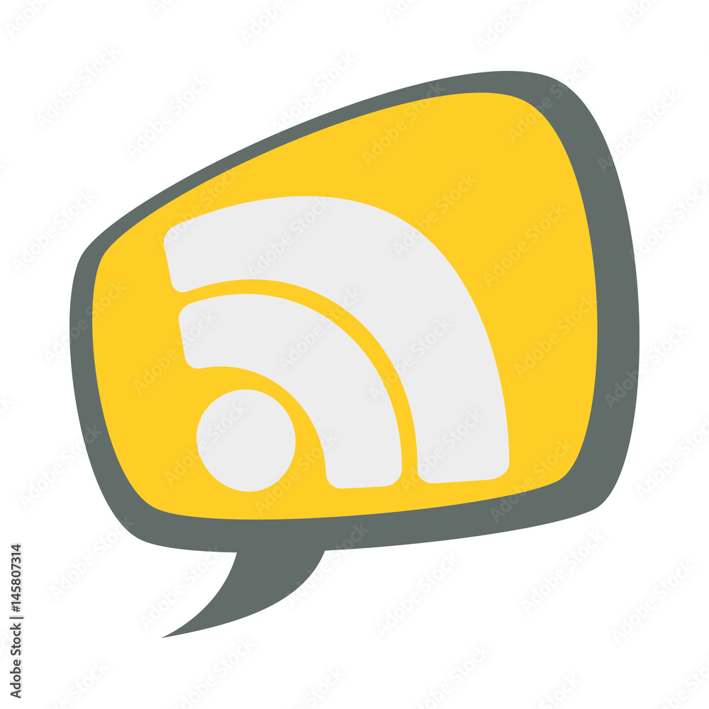 Bubble chat speakbox icon vector illustration graphic design