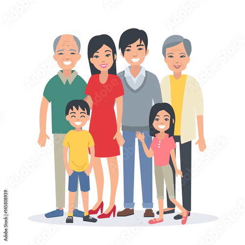 asian family