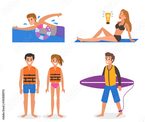 people on beach