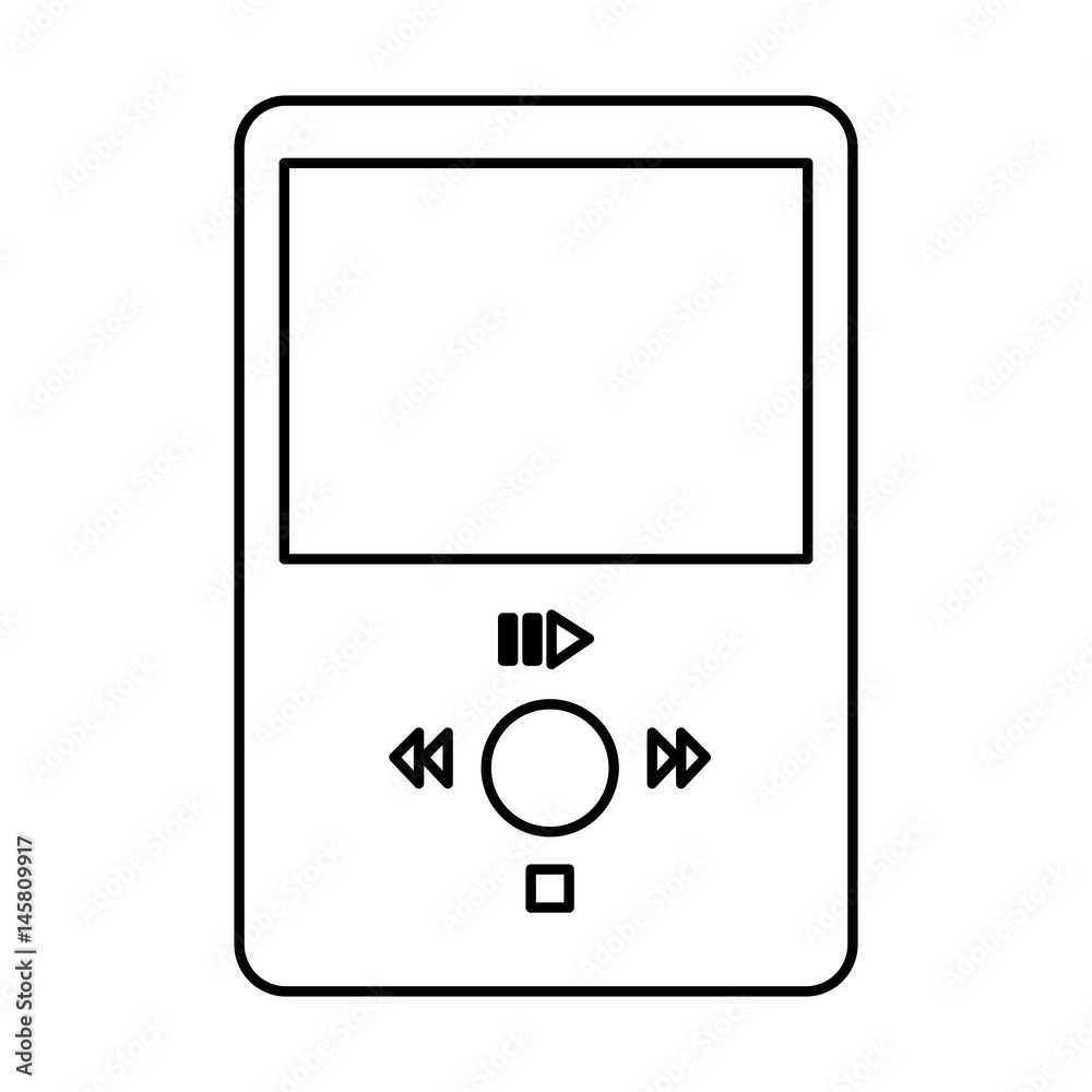 mp3 music player icon vector illustration design mp3 music player icon vector illustration design