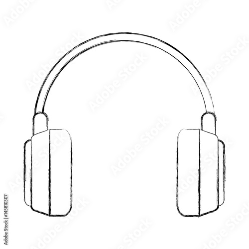 earphones audio isolated icon vector illustration design