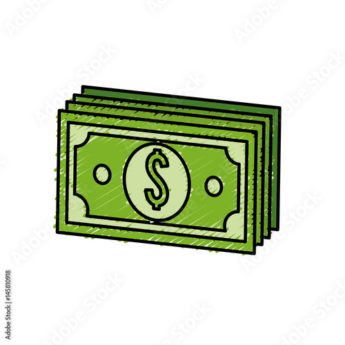 green bills dolar money