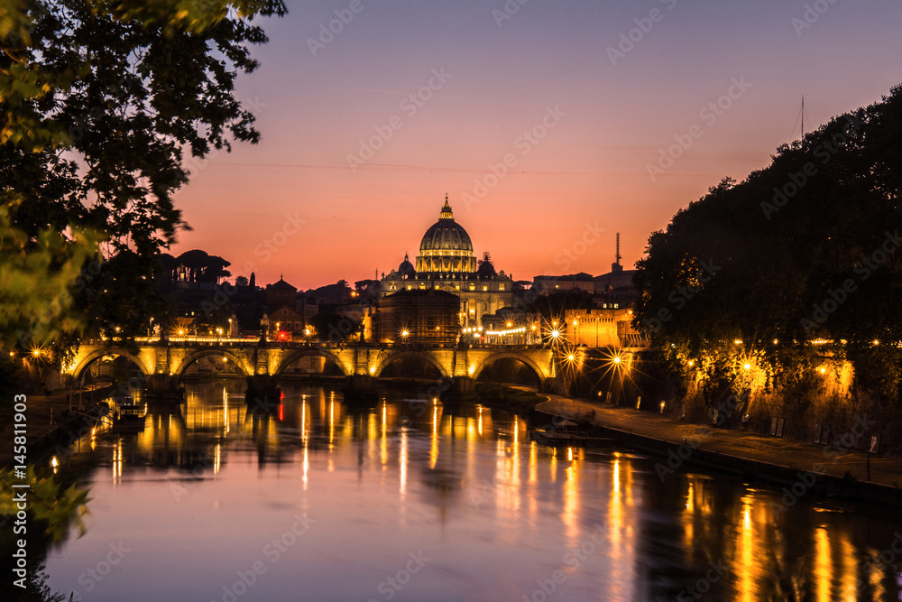 Sunset Petersdom - Vatikan