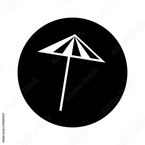 cocktail umbrella isolated icon vector illustration design