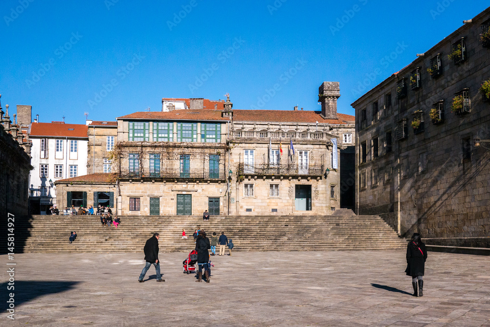 Quintana Square in Santiago de Compostela